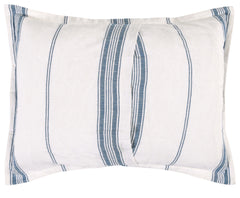 Jayson Blue Stripe Linen Cashmere Duvet Collection - Ornate Home
