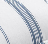 Jayson Blue Stripe Linen Cashmere Duvet Collection - Ornate Home