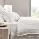 Jayson Gray Stripe Linen Cashmere Duvet Collection - Ornate Home