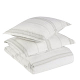 Jayson Gray Stripe Linen Cashmere Duvet Collection - Ornate Home