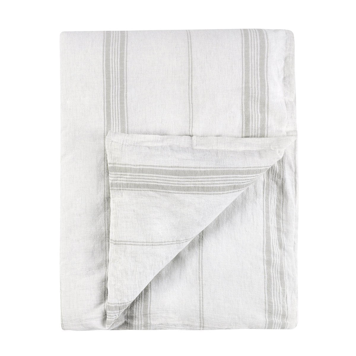 Jayson Gray Stripe Linen Cashmere Duvet Collection - Ornate Home