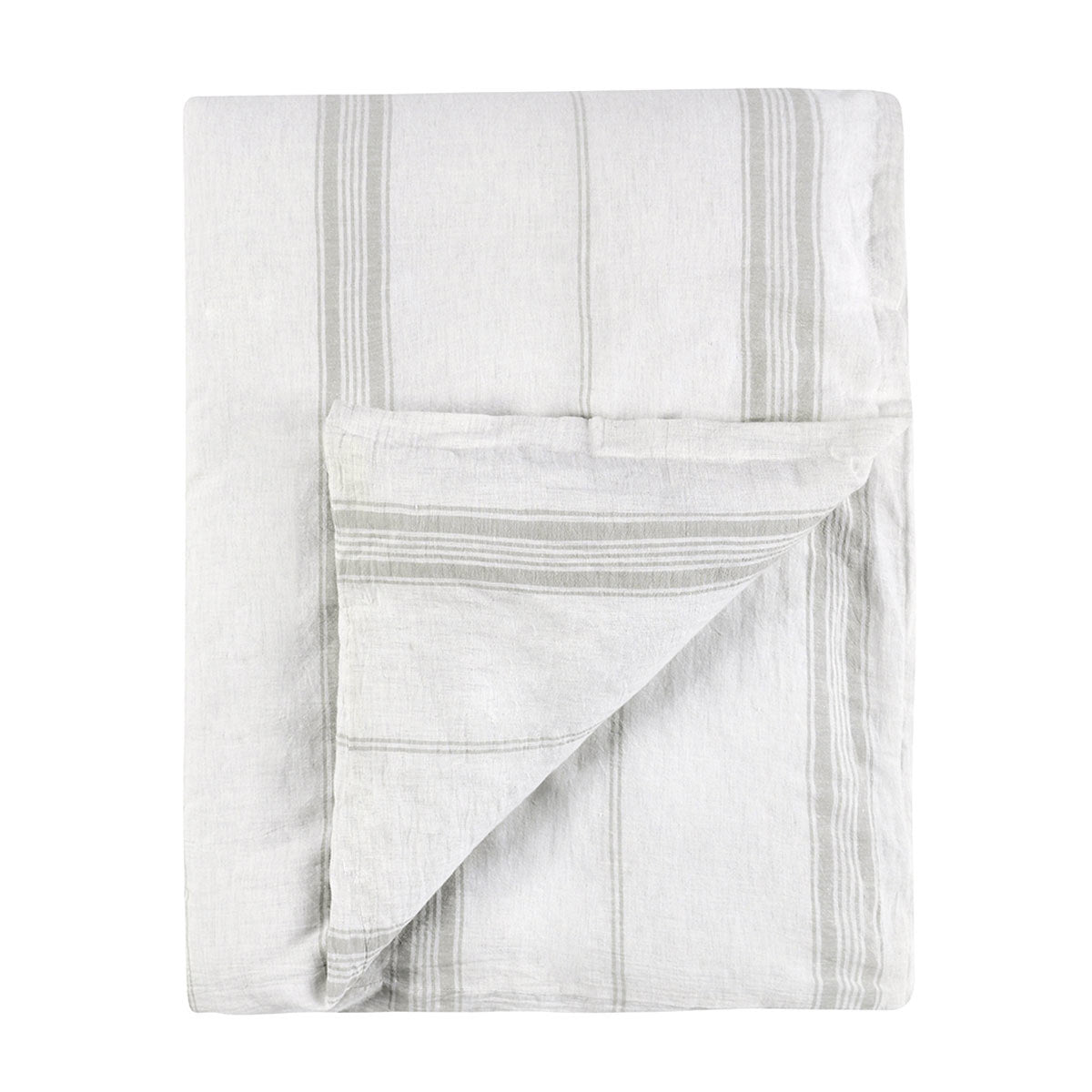 Jayson Gray Stripe Linen Cashmere Duvet Collection - Ornate Home