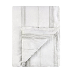 Jayson Gray Stripe Linen Cashmere Duvet Collection - Ornate Home