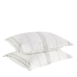 Jayson Gray Stripe Linen Cashmere Duvet Collection - Ornate Home