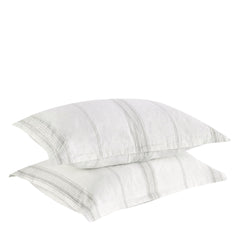 Jayson Gray Stripe Linen Cashmere Duvet Collection - Ornate Home