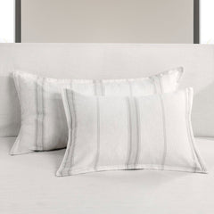 Jayson Gray Stripe Linen Cashmere Duvet Collection - Ornate Home