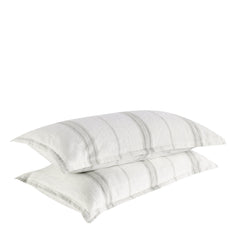 Jayson Gray Stripe Linen Cashmere Duvet Collection - Ornate Home