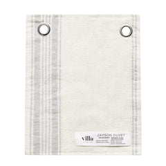 Jayson Gray Stripe Linen Cashmere Duvet Collection - Ornate Home