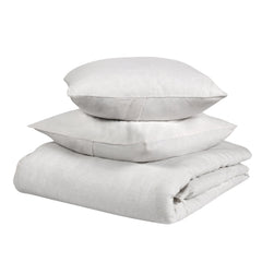 Jayson Quartz White Linen Cashmere Duvet Collection - Ornate Home