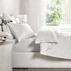 Jayson Quartz White Linen Cashmere Duvet Collection - Ornate Home