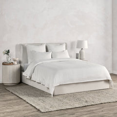 Jayson Quartz White Linen Cashmere Duvet Collection - Ornate Home