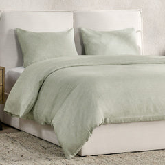 Jayson Sagebrush Linen Cashmere Duvet Collection - Ornate Home