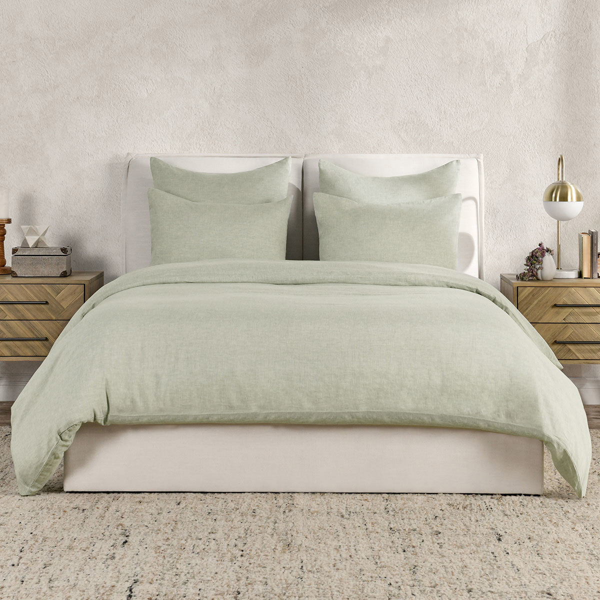 Jayson Sagebrush Linen Cashmere Duvet Collection - Ornate Home