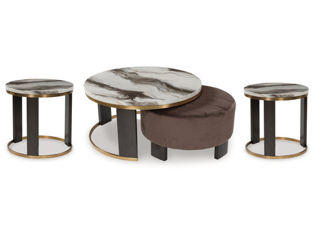 Jazmore Multi Coffee Table and 2 Ends - Ornate Home