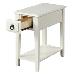 Jeana White Side Table - Ornate Home