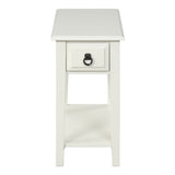 Jeana White Side Table - Ornate Home