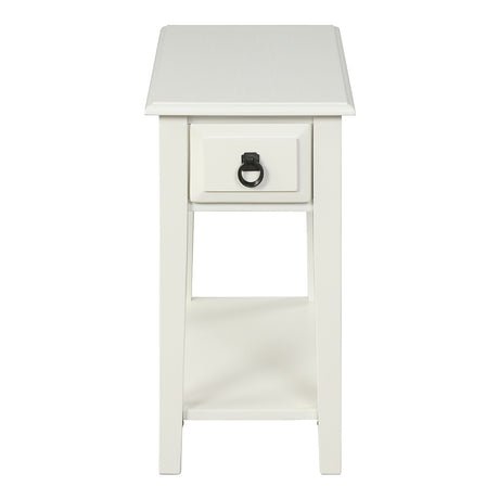 Jeana White Side Table - Ornate Home