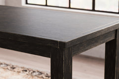 Jeanette Black Counter Height Dining Table - Ornate Home