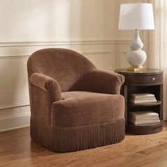 Jeanwell Clay Swivel Accent Chair - Ornate Home