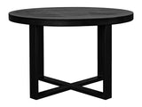 Jedrik Black Round Outdoor Dining Table - Ornate Home