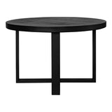Jedrik Black Round Outdoor Dining Table - Ornate Home