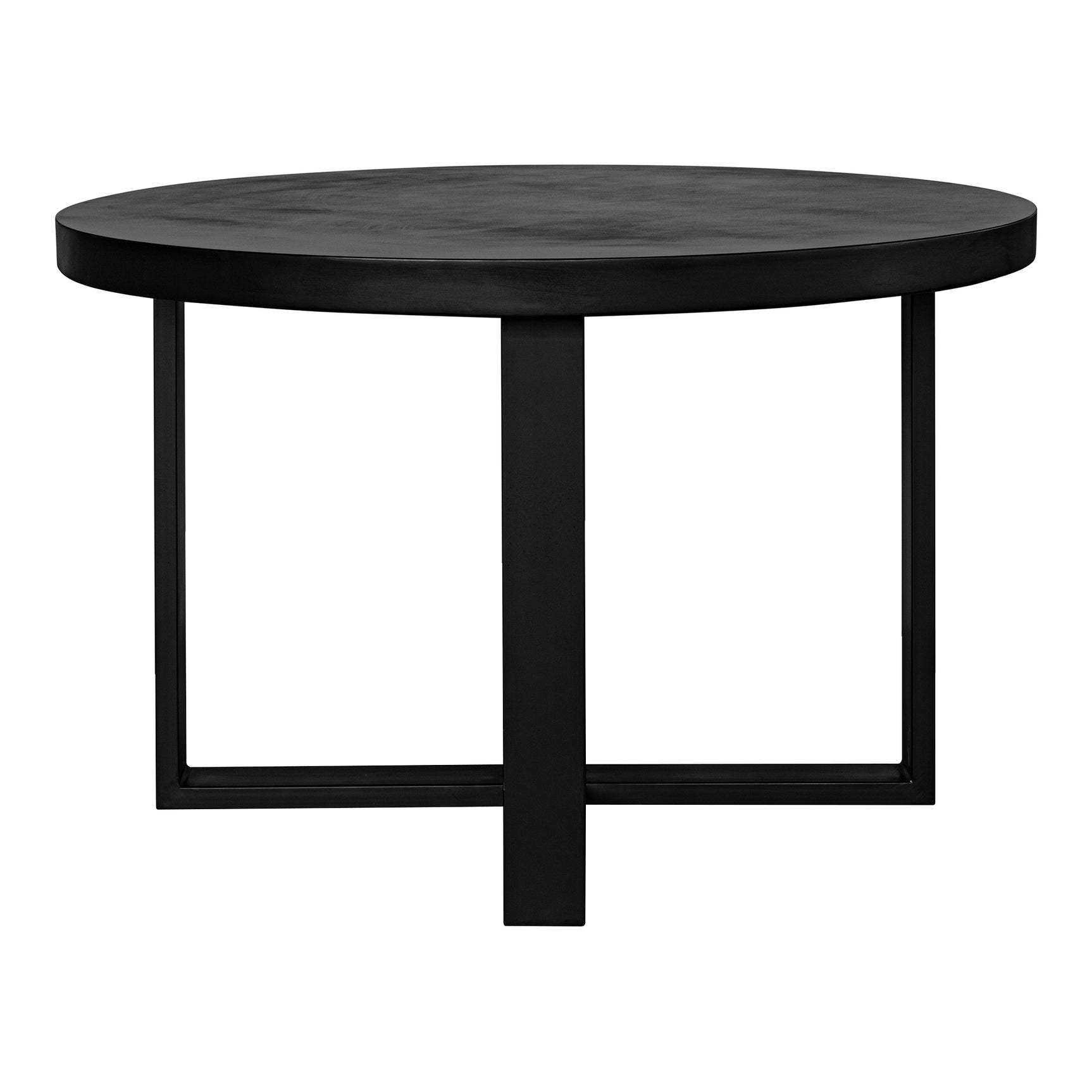 Jedrik Black Round Outdoor Dining Table - Ornate Home