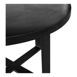 Jedrik Black Round Outdoor Dining Table - Ornate Home