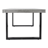 Jedrik Dark Grey Large Outdoor Dining Table - Ornate Home