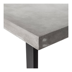 Jedrik Dark Grey Large Outdoor Dining Table - Ornate Home