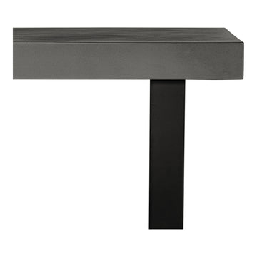 Jedrik Dark Grey Small Outdoor Dining Table - Ornate Home