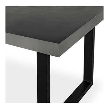 Jedrik Dark Grey Small Outdoor Dining Table - Ornate Home
