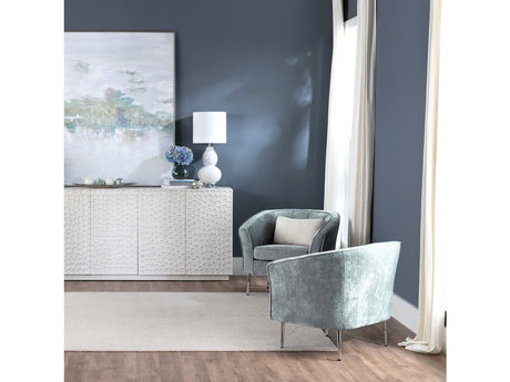 Jefferson Gray/Silver Accent Chair - Ornate Home