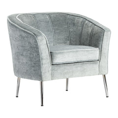 Jefferson Gray/Silver Accent Chair - Ornate Home