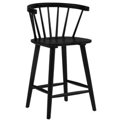 Jeffries Black HP0426 Counter Chair (Pack Of 2) - Ornate Home