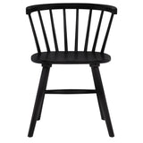 Jeffries Black Windsor Wood Dining Side Chair (Set of 2) - Ornate Home
