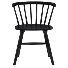 Jeffries Black Windsor Wood Dining Side Chair (Set of 2) - Ornate Home