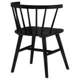 Jeffries Black Windsor Wood Dining Side Chair (Set of 2) - Ornate Home