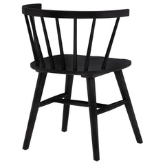 Jeffries Black Windsor Wood Dining Side Chair (Set of 2) - Ornate Home