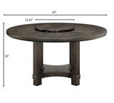 Jeffries Brown Round Dining Set - Ornate Home