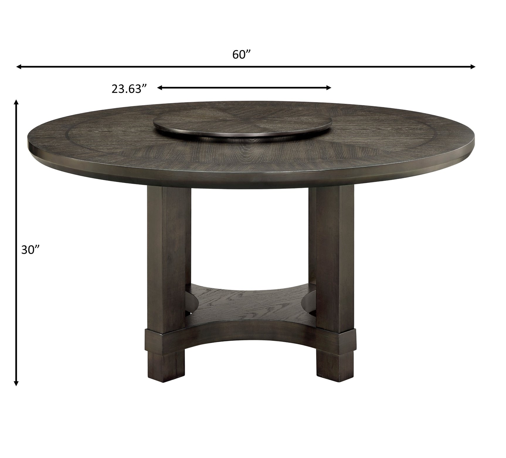 Jeffries Brown Round Dining Set - Ornate Home