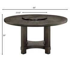 Jeffries Brown Round Dining Set - Ornate Home