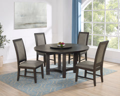 Jeffries Brown Round Dining Set - Ornate Home