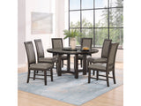 Jeffries Brown Round Dining Set - Ornate Home