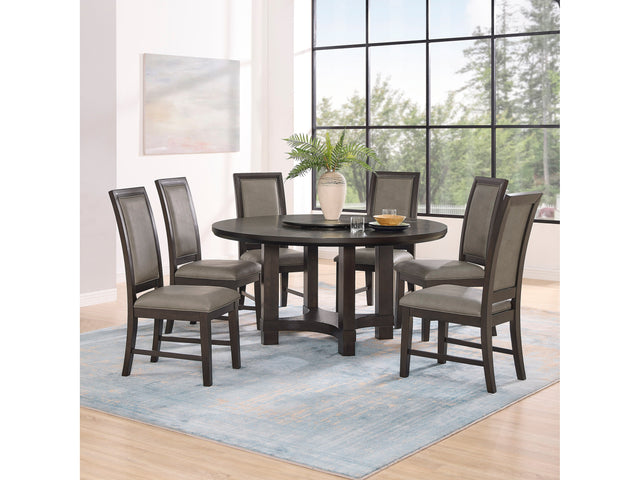 Jeffries Brown Round Dining Set - Ornate Home