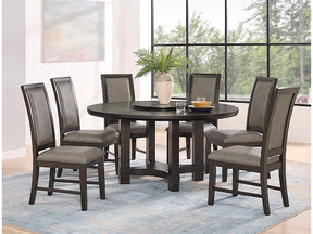 Jeffries Brown Round Dining Table - Ornate Home