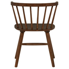 Jeffries Walnut Windsor Wood Dining Side Chair (Set of 2) - Ornate Home