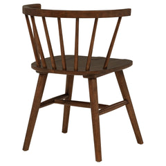 Jeffries Walnut Windsor Wood Dining Side Chair (Set of 2) - Ornate Home