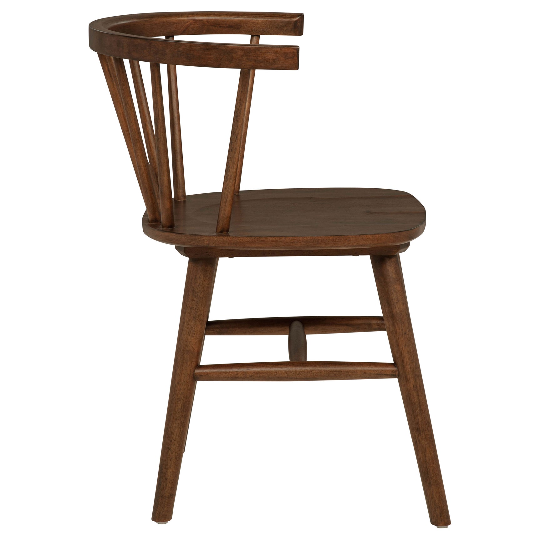 Jeffries Walnut Windsor Wood Dining Side Chair (Set of 2) - Ornate Home