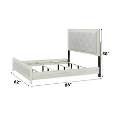 Jehoram Beige Queen Bed - Ornate Home