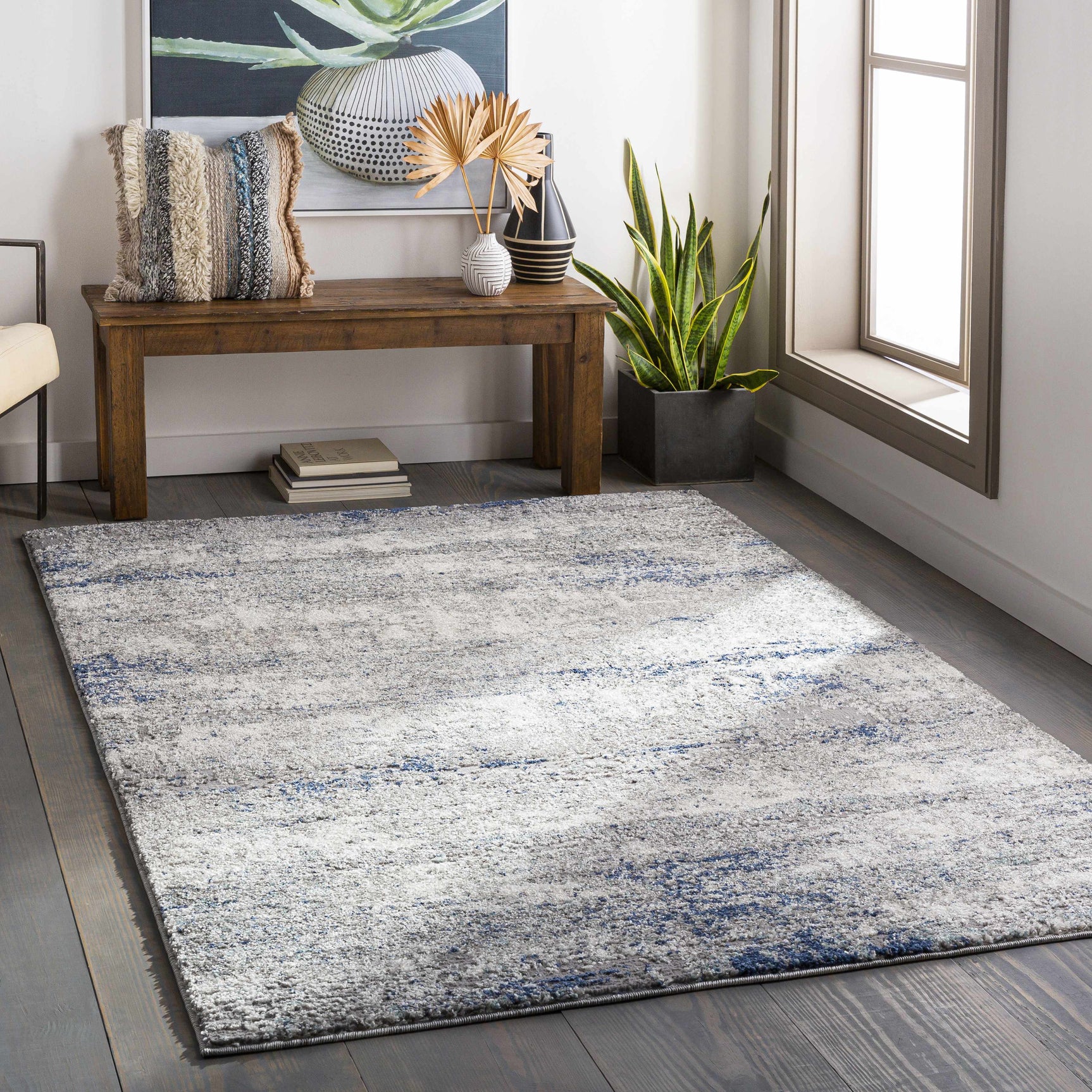 Jeju Thick Abstract Area Rug - Ornate Home